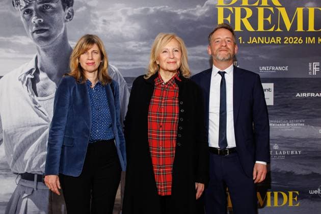 Eröffnungsgala - 25. Französischen Filmwoche - Lissandra Haulica, Maren Kroymann und Thomas Michelon bei der Eröffnungsgala der 25. Französischen Filmwoche im Delphi Filmpalast mit dem Film Der Fremde am 20.11.2025 in Berlin. Copyright: xEventpressxKochanx
