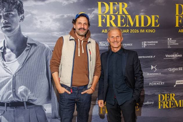 Eröffnungsgala - 25. Französischen Filmwoche - Mehdi Nebbou und Richard Sammel bei der Eröffnungsgala der 25. Französischen Filmwoche im Delphi Filmpalast mit dem Film Der Fremde am 20.11.2025 in Berlin. Copyright: xEventpressxKochanx