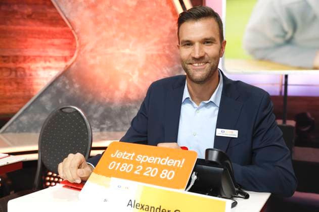 Alexander Gurgel beim 30. RTL-Spendenmarathon 2025 im Studio 8 der EMG Studios. Hürth, 20.11.2025