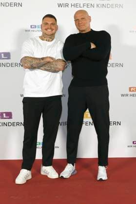 Nico Legat und Thorsten Legat beim 30. RTL-Spendenmarathon 2025 im Studio 8 der EMG Studios. Hürth, 20.11.2025