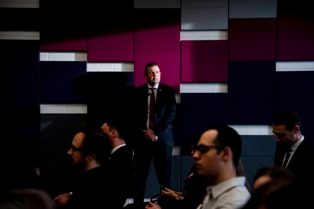 November 20, 2025, Montreal, Pq, CANADA: Security personnel stand watch during a visit of Sweden s King Carl XVI Gustaf and Queen Silvia, at Mila, Quebec Artificial Intelligence Institute, in Montreal, Thursday, Nov. 20, 2025. Montreal CANADA - ZUMAc35_ 20251120_zaf_c35_109 Copyright: xChristopherxKatsarovx
