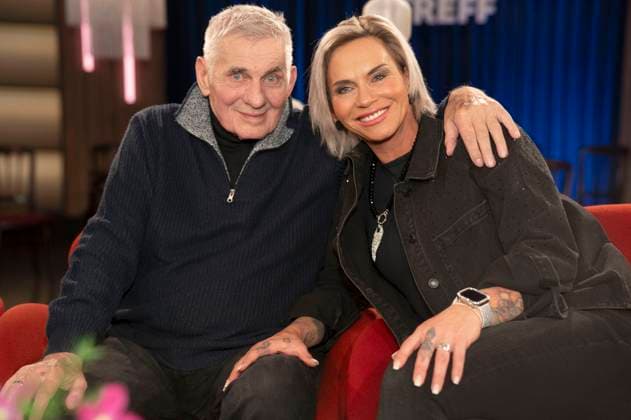 Heinz Hoenig mit Ehefrau Annika Kärsten-Hoenig bei der Aufzeichnung der WDR-Talkshow Kölner Treff im WDR Studio BS 3. Köln, 20.11.2025