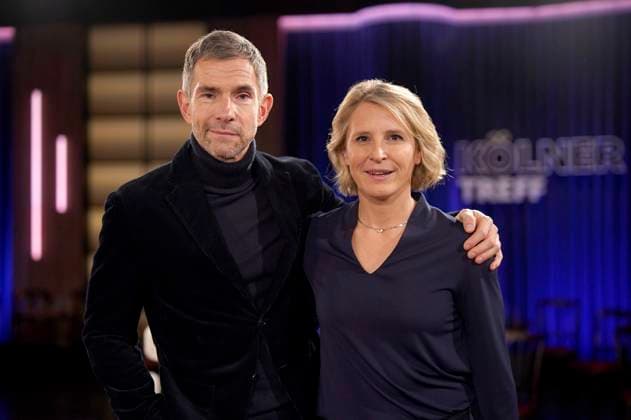 Micky Beisenherz und Susan Link bei der Aufzeichnung der WDR-Talkshow Kölner Treff im WDR Studio BS 3. Köln, 20.11.2025