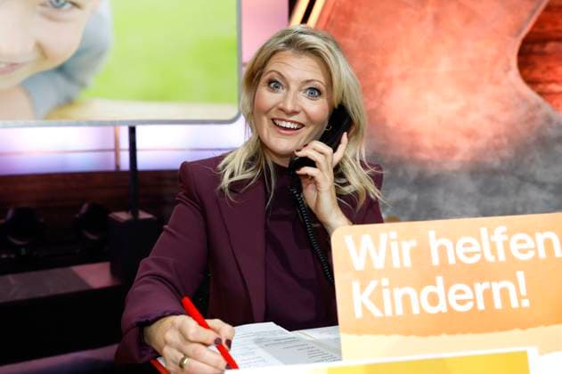 Annika Begiebing beim 30. RTL-Spendenmarathon 2025 im Studio 8 der EMG Studios. Hürth, 20.11.2025
