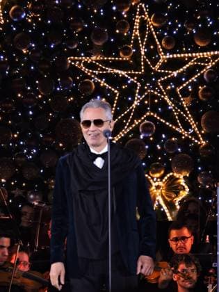 RECORD DATE NOT STATED Christmas concert for a good cause. Sao Paulo (SP), 11 20 2025 - Music Concert Christmas - Tenor Andrea Bocelli sings at the Christmas for Good concert in Charles Miller Square in Sao Paulo. The event also included the inauguration of the 21-meter-high Christmas tree at Pacaembu Stadium. (Foto: Leandro Chemalle Thenews2 imago images) Christmas concert for a good cause.  Copyright: xLeandroxChemallex