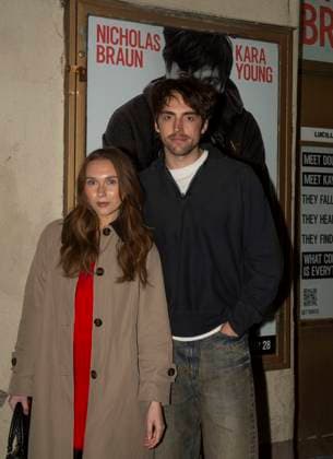 November 20, 2025, New York, New York, USA: VERONIKA SLOWIKOWSKA (L) and Guest Attend Opening Night of Ã¢â‚¬oeGruesome Playground InjuriesÃ¢â‚¬Â at Lucille Lortel Theatre in New York. 20 November 2025 New York USA - ZUMAa265 20251120_zep_a265_057 Copyright: xEricxAcquayex