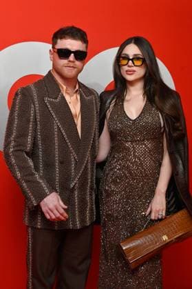 GQ Men of The Year Awards - Arrivals Saul Alvarez and his wife Fernanda Gomez attend the red carpet for 2025 GQ Men of the Year Awards at Hotel Reforma. on November 20, 2025 in Mexico City, Mexico. Mexico City CDMX Mexico Copyright: xCarlosxTischlerx