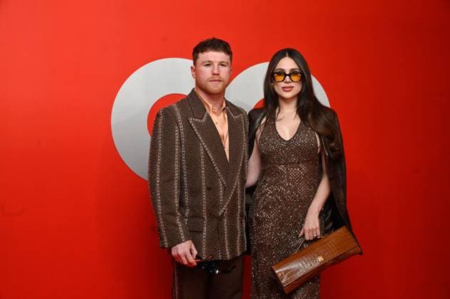 GQ Men of The Year Awards - Arrivals Saul Alvarez and his wife Fernanda Gomez attend the red carpet for 2025 GQ Men of the Year Awards at Hotel Reforma. on November 20, 2025 in Mexico City, Mexico. Mexico City CDMX Mexico Copyright: xCarlosxTischlerx