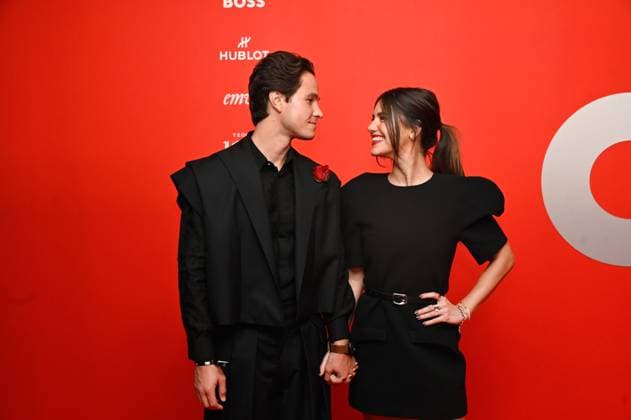 GQ Men of The Year Awards - Arrivals Michael Ronda and Karena Flores attend the red carpet for 2025 GQ Men of the Year Awards at Hotel Reforma. on November 20, 2025 in Mexico City, Mexico. Mexico City CDMX Mexico Copyright: xCarlosxTischlerx