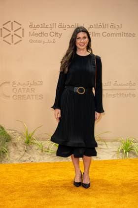 Opening of Doha Film Festival - Doha Jessica Gibson arrives to the opening ceremony of Doha Film Festival 2025, at Katara cultural village, in Doha, Qatar, on November 20, 2025. Photo by Ammar Abd Rabbo ABACAPRESS.COM Doha Qatar  Copyright: xAbdxRabboxAmmar ABACAx