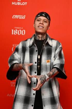 November 20, 2025, Mexico City, Ciudad de Mexico, Mexico: Santa Fe Klan attends the red carpet for 2025 GQ Men of the Year Awards at Hotel Reforma. on November 20, 2025 in Mexico City, Mexico. Mexico City Mexico - ZUMAe321 20251120_zea_e321_220 Copyright: xCarlosxTischlerx