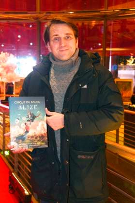 Pierre Kiwitt bei der Weltpremiere der Show Cirque du Soleil - Alize im Theater am Potsdamer Platz. Berlin, 20.11.2025