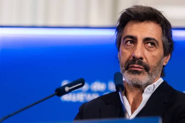 November 21, 2025, Madrid, Madrid, Spain: To believe that a novel is bad just because it is popular is disrespectful to the public, said JUAN DEL VAL, winner of the 2025 Planeta Prize, referring to the controversy surrounding his award in one of the most important literary competitions in the Spanish-speaking world. Madrid Spain - ZUMAl221 20251121_zip_l221_018 Copyright: xIgnacioxLopezxIsasmendix
