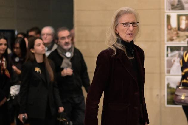 Presentation of the exhibition Wonderland at the MOP Center in A Coruna Photographer Annie Leibovitz during the presentation of the exhibition Wonderland, on November 21, 2025, in A Coruna, Galicia, Spain The exhibition is the first major retrospective of fashion photography by Annie Leibovitz in Spain 21 NOVEMBER 2025 M Espana  Copyright: xM.xDylanx 7114921