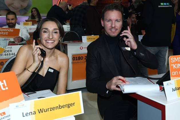 30. RTL-Spendenmarathon 2025 am 20.11.2025 im EMG Studio 8 in Hürth Lena Wurzenberger und Julian Nagelsmann ( Bundestrainer ) beim 30. RTL-Spendenmarathon 2025 am 20.11.2025 im EMG Studio 8 in Hürth.