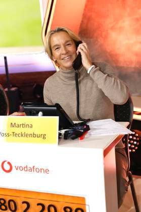 Martina Voss-Tecklenburg beim 30. RTL-Spendenmarathon 2025 im Studio 8 der EMG Studios. Hürth, 21.11.2025