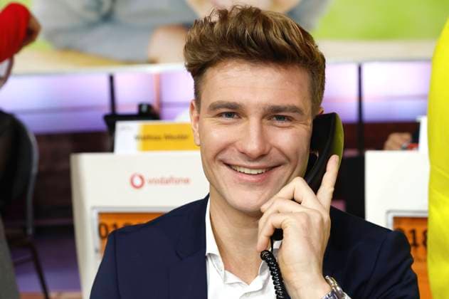Friedrich Dieckmann beim 30. RTL-Spendenmarathon 2025 im Studio 8 der EMG Studios. Hürth, 21.11.2025