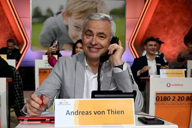 30. RTL-Spendenmarathon 2025 am 21.11.2025 im EMG Studio 8 in Hürth Andreas von Thien beim 30. RTL-Spendenmarathon 2025 am 21.11.2025 im EMG Studio 8 in Hürth.