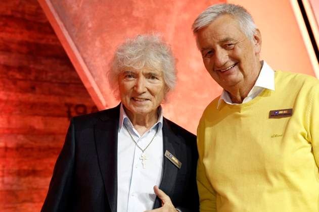 Peter Orloff und Reiner Meutsch beim 30. RTL-Spendenmarathon 2025 im Studio 8 der EMG Studios. Hürth, 21.11.2025