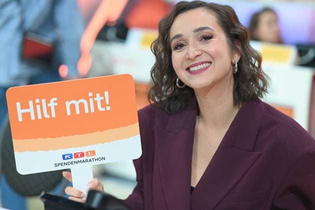Daria SEMKOV, Moderatorin Portraet, Porträt, Portrait, Angeschnittenes Einzelbild, Einzelmotiv, 30. RTL Spendenmarathon Wir helfen Kindern , Fernsehen, 20.-21.11.2025 in Huerth, Deutschland,