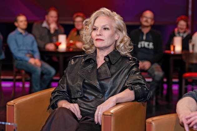MDR - Riverboat. Sängerin und Moderatorin Ina Müller anläßlich der Aufzeichnung der MDR - Talkshow Riverboat am 21.11.2025 in der Mediacity Leipzig. 20251121ADO0087