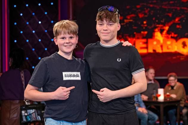 MDR - Riverboat. Insta-Kids Oskar Oschem und Pepe Rittirsch anläßlich der Aufzeichnung der MDR - Talkshow Riverboat am 21.11.2025 in der Mediacity Leipzig. 20251121ADO0103