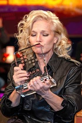 MDR - Riverboat. Sängerin und Moderatorin Ina Müller anläßlich der Aufzeichnung der MDR - Talkshow Riverboat am 21.11.2025 in der Mediacity Leipzig. 20251121ADO0096