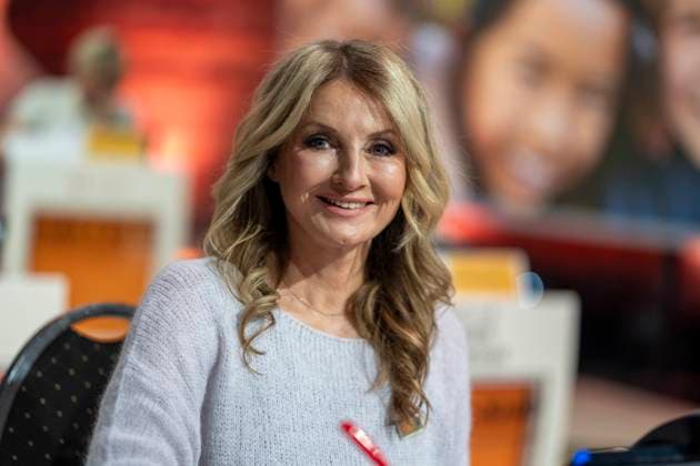 Moderatorin Frauke Ludowig beim 30. RTL-Spendenmarathon 2025 im Studio 8 der EMG Studios in Hürth, 21.11.2025 30th RTL Charity Marathon 2025 in Studio 8 of the EMG Studios in Hürth Copyright: HMBxMedia MarcoxBader