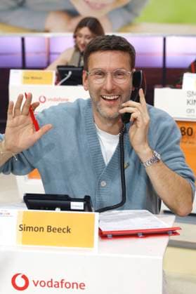 Simon Beeck beim 30. RTL-Spendenmarathon 2025 im Studio 8 der EMG Studios. Hürth, 21.11.2025