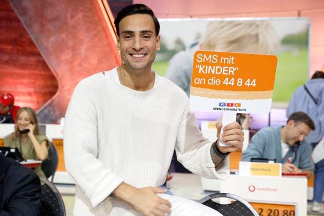 Timur Ülker beim 30. RTL-Spendenmarathon 2025 im Studio 8 der EMG Studios. Hürth, 21.11.2025