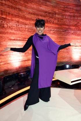 Catherrine Leclery beim 30. RTL-Spendenmarathon 2025 im Studio 8 der EMG Studios. Hürth, 21.11.2025