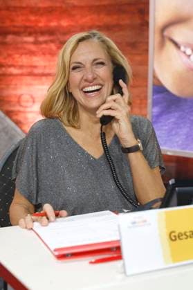 Gesa Eberl beim 30. RTL-Spendenmarathon 2025 im Studio 8 der EMG Studios. Hürth, 21.11.2025