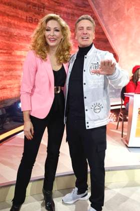 Sonya Kraus und Jürgen Milski beim 30. RTL-Spendenmarathon 2025 im Studio 8 der EMG Studios. Hürth, 21.11.2025