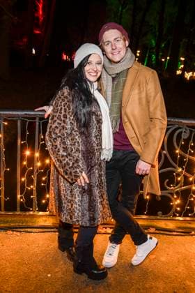 abb- Nadja Jo Klapper und Johannes Heinrichs zu Gast bei der Premiere Weihnachten im Tierpark mit Promis am 21.11.2025 in Berlin Berlin Deutschland