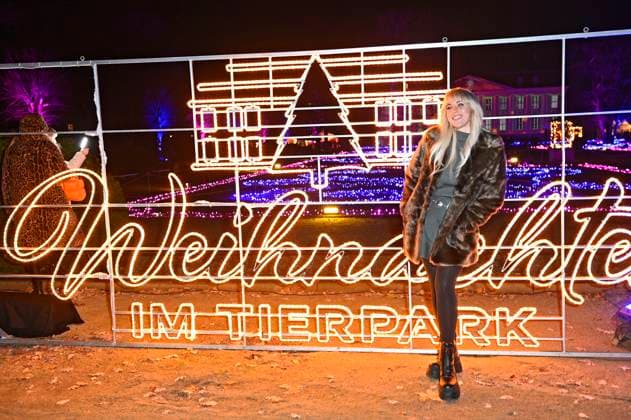 Annemarie Eilfeld bei der Eröffnung von Weihnachten im Tierpark 2025 am Schloss Friedrichsfelde im Tierpark Berlin. Berlin, 21.11.2025
