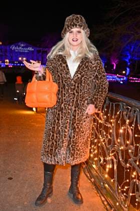 Sarah Knappik bei der Eröffnung von Weihnachten im Tierpark 2025 am Schloss Friedrichsfelde im Tierpark Berlin. Berlin, 21.11.2025
