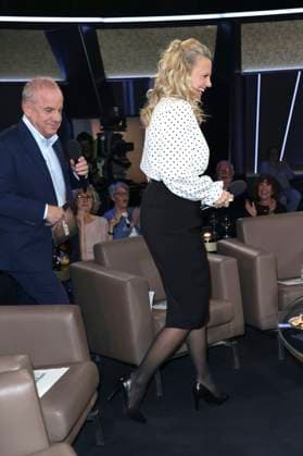 Hubertus Meyer-Burckhardt und Barbara Schöneberger bei der Aufzeichnung der NDR Talk Show im NDR Fernsehstudio Lokstedt. Hamburg, 21.11.2025
