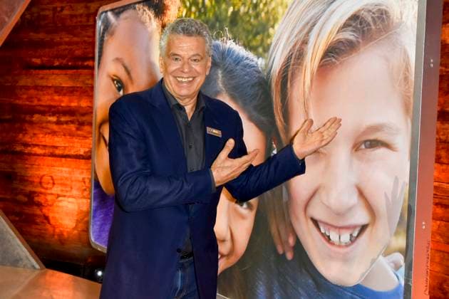 ABB Jürgen Juergen Hingsen ex 10 Kaempfer zu Gast am Spendentelefon im RTL Studio beim Charity zum 30.Geburtstag des RTL Spendenmarathon - wir helfen Kindern bei RTL Deutschland am 21.11.2025 2.Spendentag in Koeln Deutz NRW Deutschland