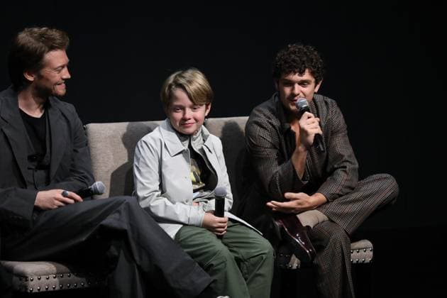 New York special screening of Focus Features Hamnet in select theaters Nov. 26th and Nationwide Dec 5th at The Whitby Hotel screening room Featuring: Joe Alwyn, Jacobi Jupe and Noah Jupe Where: New York, New York, United States When: 21 Nov 2025 Credit: Marion Curtis StarPix for Focus Features INSTARimages EDITORIAL USE ONLY. NOT FOR USE BY NEWSPAPERS BASED IN THE UK. Copyright: xx instar55286406
