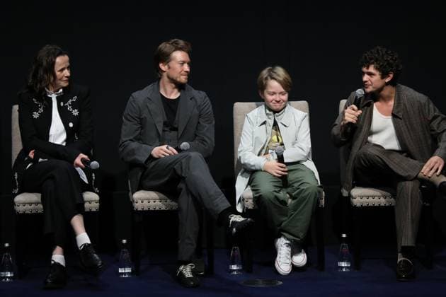 New York special screening of Focus Features Hamnet in select theaters Nov. 26th and Nationwide Dec 5th at The Whitby Hotel screening room Featuring: Emily Watson, Joe Alwyn, Jacobi Jupe and Noah Jupe Where: New York, New York, United States When: 21 Nov 2025 Credit: Marion Curtis StarPix for Focus Features INSTARimages EDITORIAL USE ONLY. NOT FOR USE BY NEWSPAPERS BASED IN THE UK. Copyright: xx instar55286410