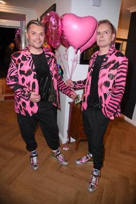 Sebastian Franke mit Ehemann David Franke bei der Geburtstagsfeier zum 40. Geburtstag von Sebastian Franke (Die Frankes) in der Villa Franke in Mörfelden-Walldorf am 22.11.2025