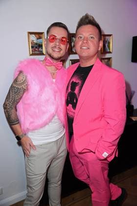 Marco Schmid, Dominik Ledea bei der Geburtstagsfeier zum 40. Geburtstag von Sebastian Franke (Die Frankes) in der Villa Franke in Mörfelden-Walldorf am 22.11.2025