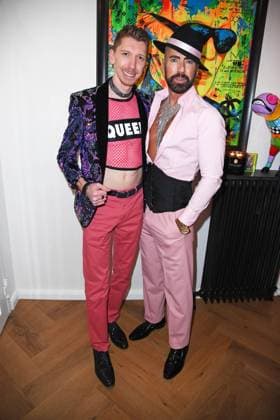 Manuel Flickinger, Alexander Elsholz bei der Geburtstagsfeier zum 40. Geburtstag von Sebastian Franke (Die Frankes) in der Villa Franke in Mörfelden-Walldorf am 22.11.2025