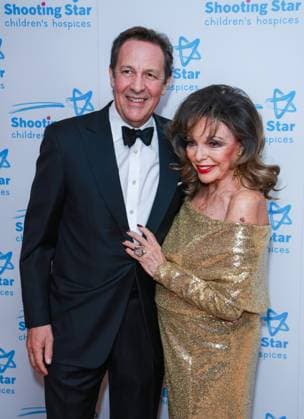November 22, 2025, London, United Kingdom: Percy Gibson and Dame Joan Collins seen attending the Shooting Star Ball in aid of Shooting Star Children s Hospices at the Royal Lancaster Hotel. London United Kingdom - ZUMAs197 20251122_aaa_s197_290 Copyright: xBrettxCovex