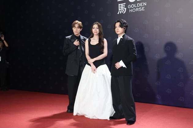 62nd Golden Horse Awards in Taipei TAIPEI, CHINA - NOVEMBER 22, 2025 - Taiwanese band Accusefive on the red carpet of the 62nd Golden Horse Awards in Taipei, China, on November 22, 2025. Taipei Taiwan China  Copyright: xCFOTOx i1763902698546