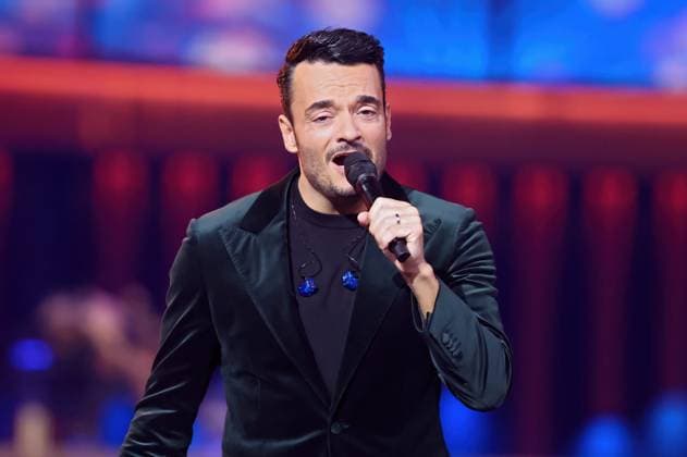 ZDF - Die Giovanni Zarrella Show . Giovanni Zarrella während der ZDF - Unterhaltungssendung Die Giovanni Zarrella Show am 22.11.2025 in der Messehalle Offenburg. 20251122SBK0006