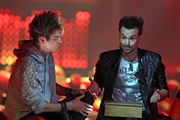 ZDF - Die Giovanni Zarrella Show . Die Ehrlich Brothers während der ZDF - Unterhaltungssendung Die Giovanni Zarrella Show am 22.11.2025 in der Messehalle Offenburg. 20251122SBK0026