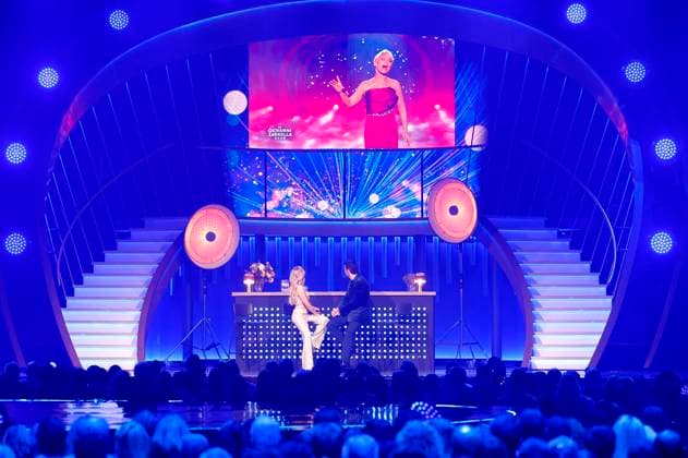 Michelle und Giovanni Zarrella in der ZDF-Musikshow Die Giovanni Zarrella Show live aus der Messe Offenburg. Offenburg, 22.11.2025