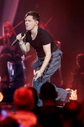 Michael Patrick Kelly in der ZDF-Musikshow Die Giovanni Zarrella Show live aus der Messe Offenburg. Offenburg, 22.11.2025