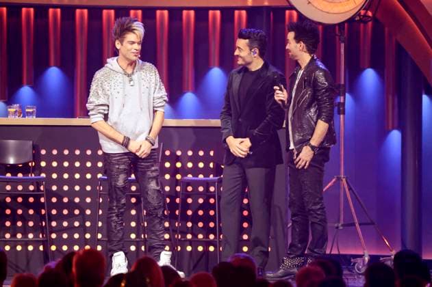 Giovanni Zarrella und die Ehrlich Brothers in der ZDF-Musikshow Die Giovanni Zarrella Show live aus der Messe Offenburg. Offenburg, 22.11.2025